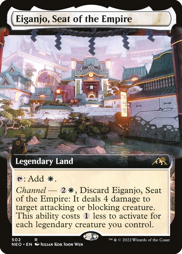 Eiganjo, Seat of the Empire Full Art - NM EN - Kamigawa: Neon Dynasty - NEO 502
