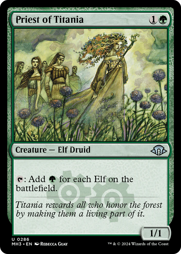 Priest of Titania - MH3 286 Modern Horizons 3 - NM EN - Magic MTG TCG