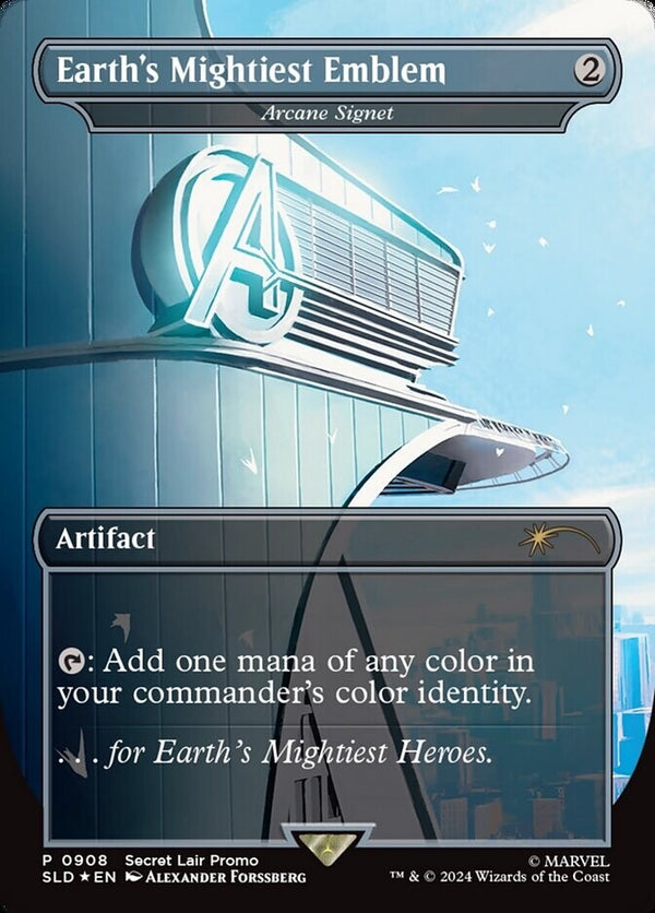 Arcane Signet FOIL FA - Secret Lair Marvel Avengers Tower SLD 908 - EN NM MTG