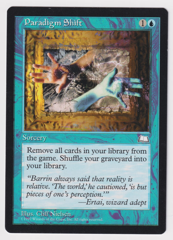 Paradigm Shift / Paradigmenwechsel Weatherlight Reserved List NM E MTG Magic