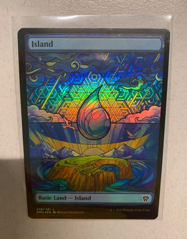 Island Full Art Foil - Dominaria United - DMU 278 - EN - NM - MTG Magic