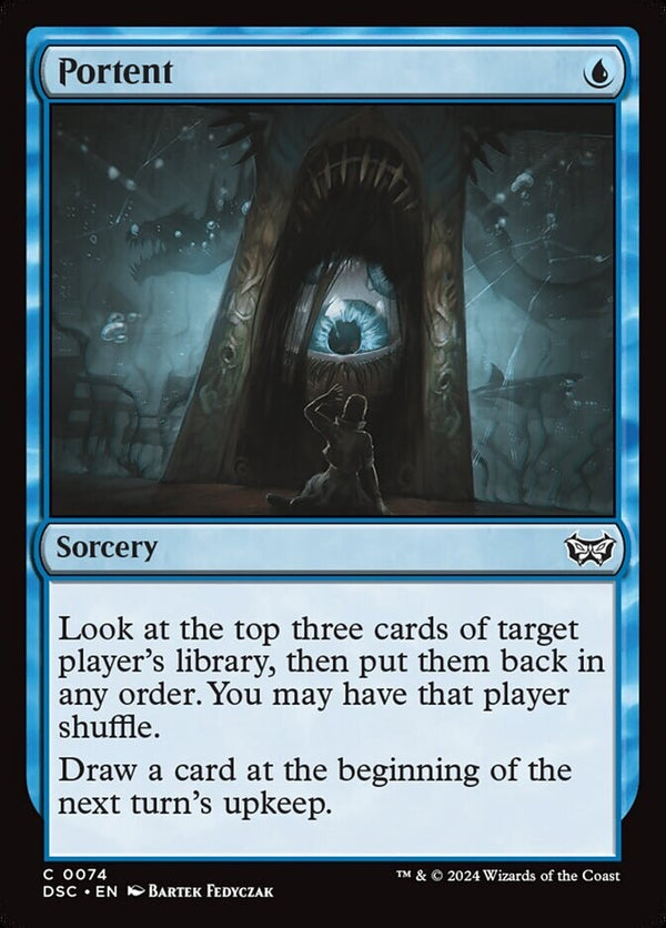 Portent - Duskmourn - EN NM - DSC 74 - MTG Magic The Gathering