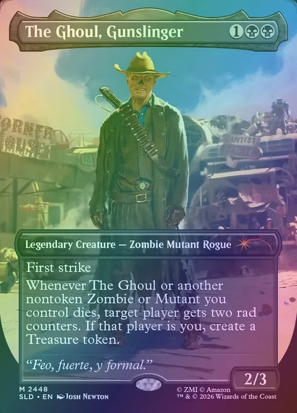 The Ghoul, Gunslinger FOIL Full Art - Secret Lair X Fallout  SLD 2448 NM EN MTG