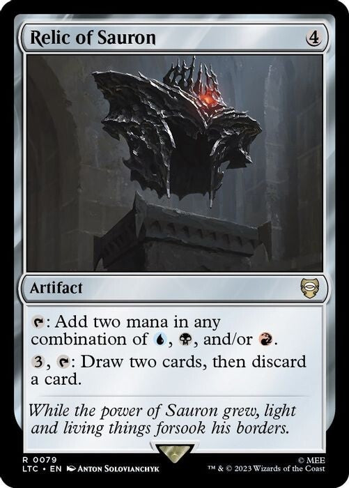 Relic of Sauron - Commander: Lord of The Ring - LTC 79 - EN NM - MTG Magic