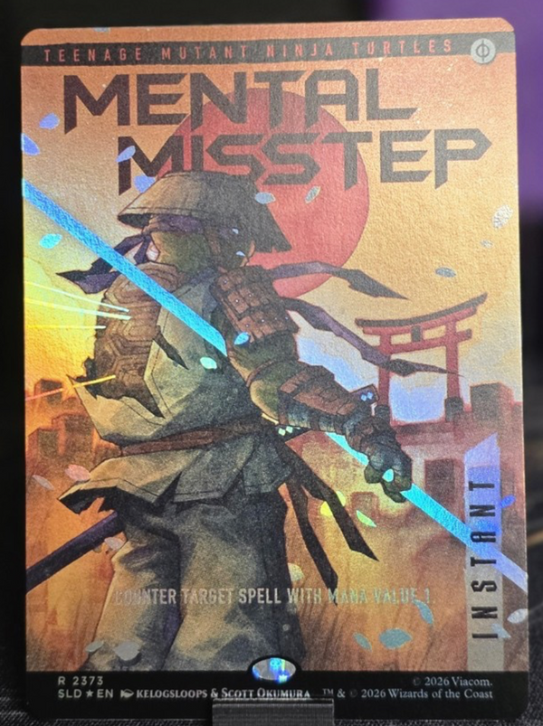 Mental Misstep FA FOIL - Secret Lair Ninja Turtles SLD 2373 - NM EN MTG TCG