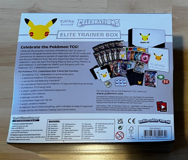 Pokémon - Celebrations 25th Anniversary Elite Trainer Box - ETB - EN - NEU & OVP
