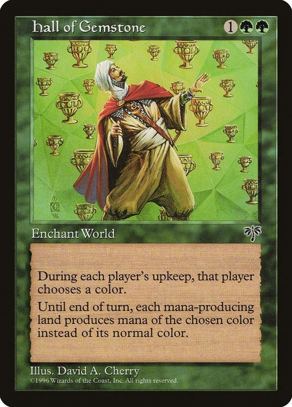Magic The Gathering - Hall of Gemstone - Mirage Near Mint NM Reserved List - MTG