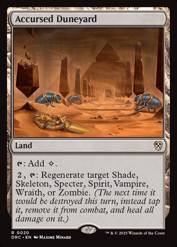 Accursed Duneyard - Commander Aetherdrift DRC 20 - NM EN - Magic MTG