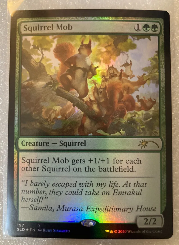 Squirrel Mob Foil - SL We Hope You Like Squirrels - SLD 197 - NM EN - MTG
