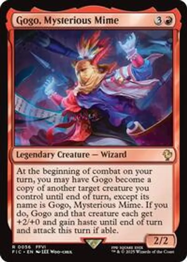 Gogo, Mysterious Mime SURGE FOIL - Commander Final Fantasy FIC 56 - EN NM MTG