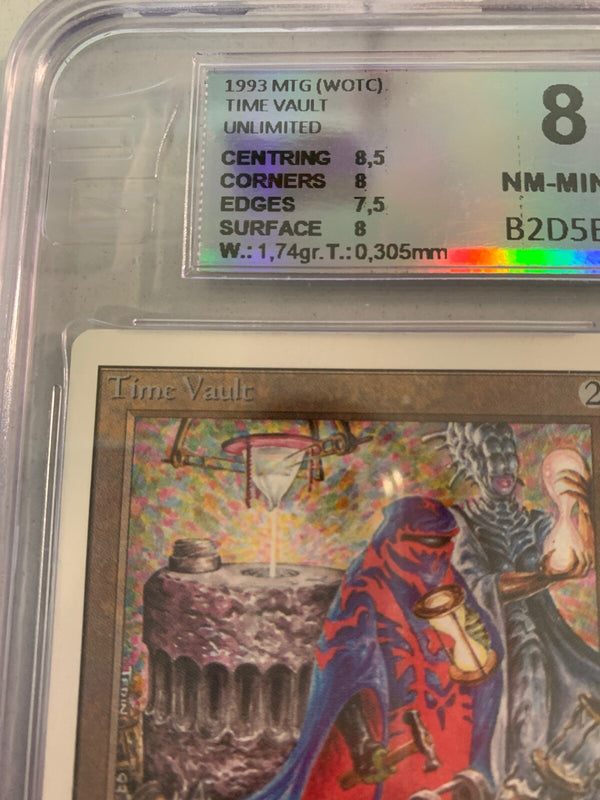 Time Vault Unlimited Graded 8 (8.5/8/7,5/8) Near Mint Magic The Gathering MTG