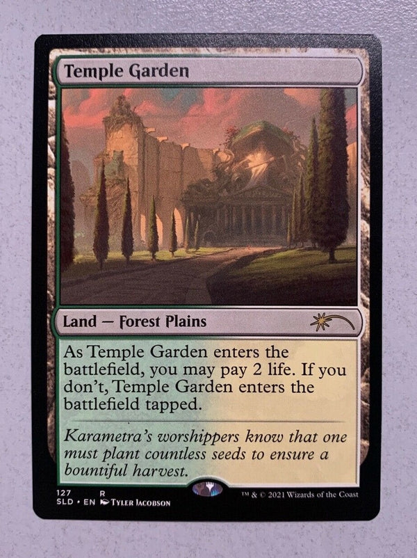 Temple Garden Shockland - Secret Lair - Near Mint EN - SLD 127 - MTG Magic