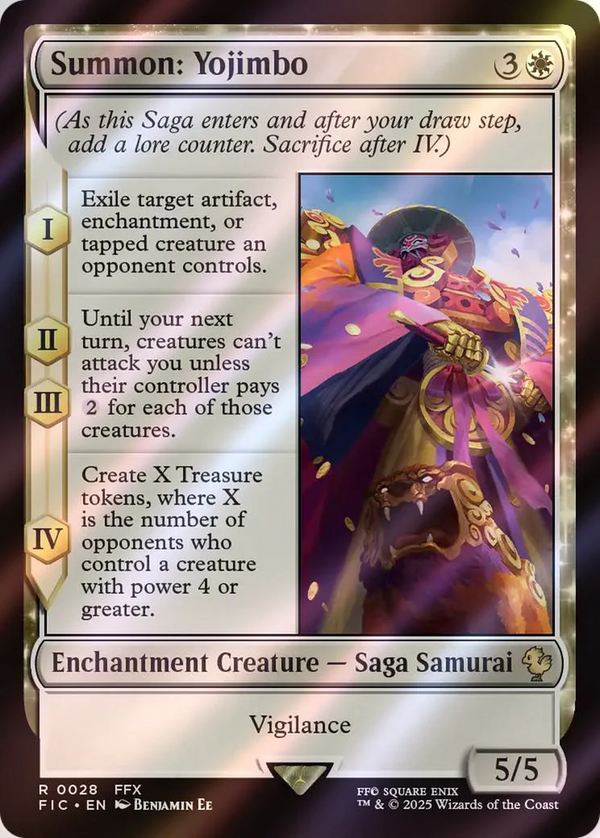 Summon: Yojimbo SURGE FOIL - Commander Final Fantasy FIC 28 - EN NM MTG Magic