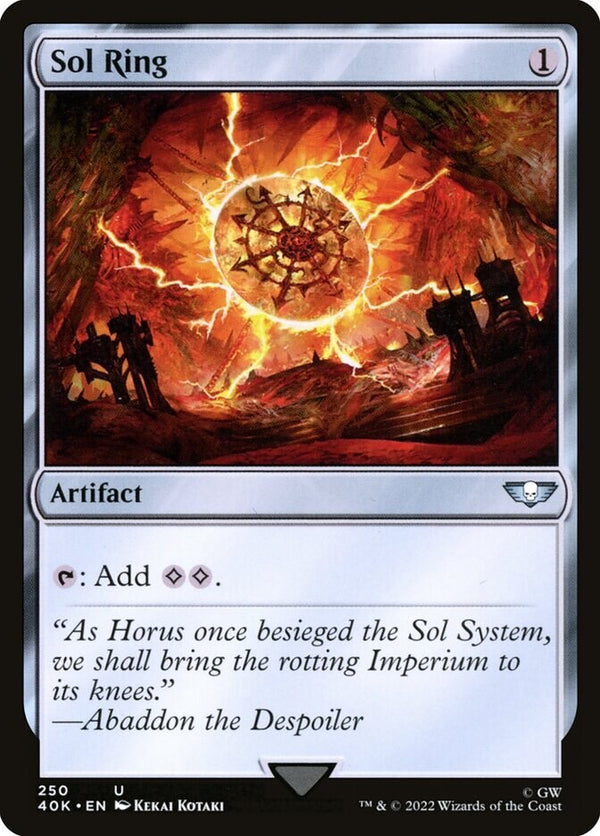 Sol Ring Version 2 EN NM - Warhammer 40k - 40k 250 - Magic The Gathering