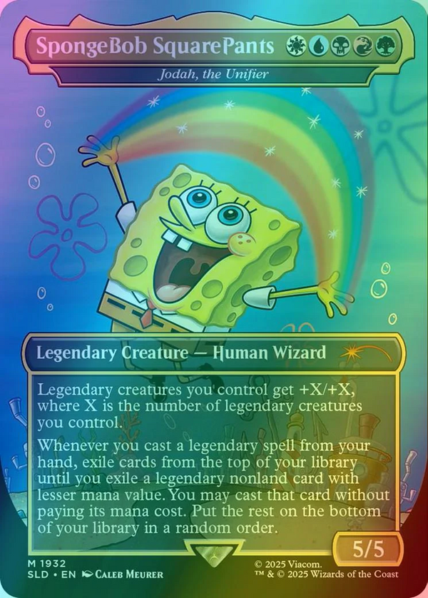 Jodah, the Unifier FOIL  FA - Secret Lair SpongeBob SLD 1932 - EN NM - Magic