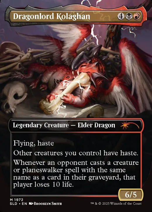 Dragonlord Kolaghan Full Art FOIL - Secret Lair SLD 1972 - EN NM - Magic