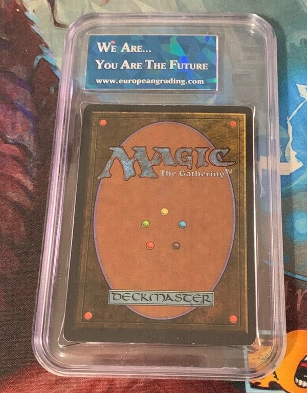 Mox Sapphire Unlimited Signed 8 - 8.5 Graded Near Mint Magic The Gathering MTG