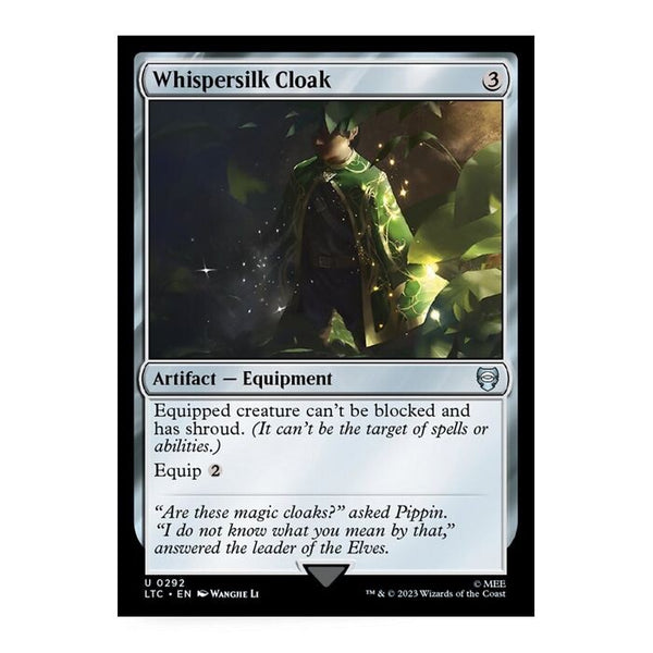 Whispersilk Cloak - Commander: Lord of The Rings - LTC 292 - Near Mint EN - MTG