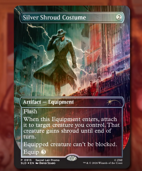 Silver Shroud Costume FOIL Full Art - Secret Lair Promo SLD 915 EN NM - MTG
