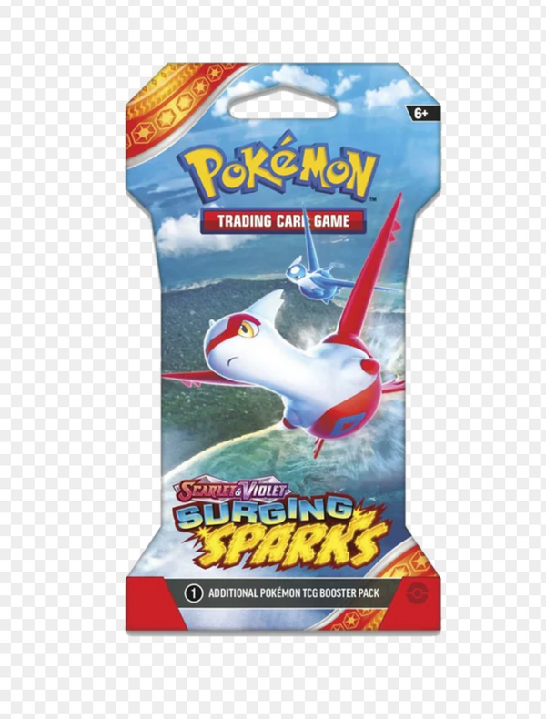 Pokémon - Surging Sparks SV8 - Sleeved Booster Pack 1 x - EN - NEU OVP