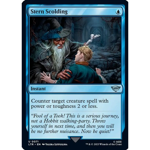 Stern Scolding - Lord Of The Rings LTR 0071 - Gandalf - EN NM - MTG Magic