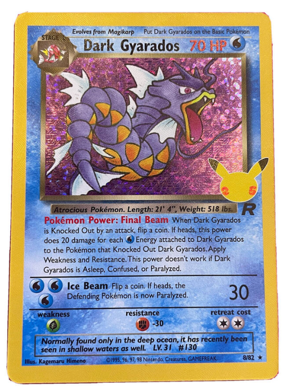 Pokémon - Dark Gyarados Holo Celebrations CEL TR 8 - NM EN - PKM TCG