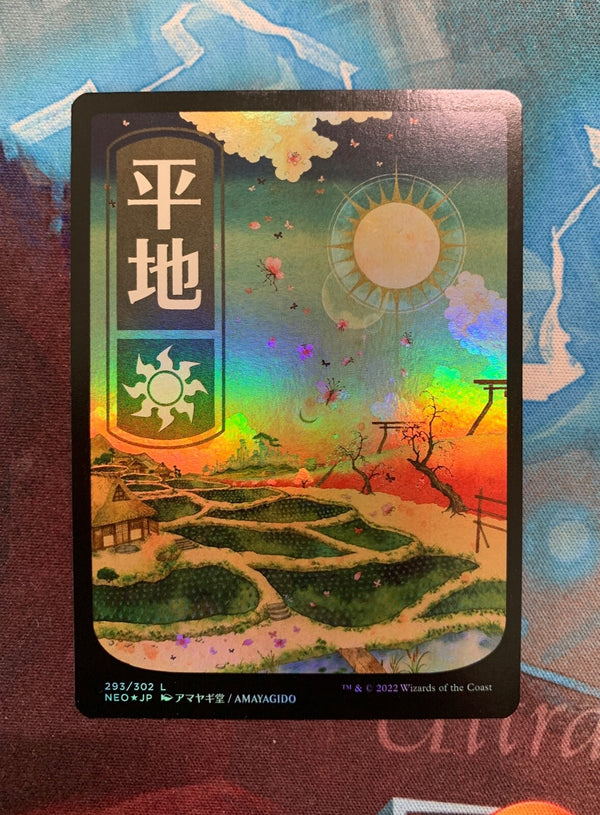 Ebene / Plains Full Art Land FOIL - Kamigawa: Neon Dynasty NEO 293 - NM EN