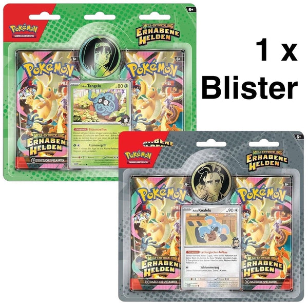 Pokemon - Erhabene Helden 2 - Booster Pack Blister (x1) DE - NEU OVP SEALED