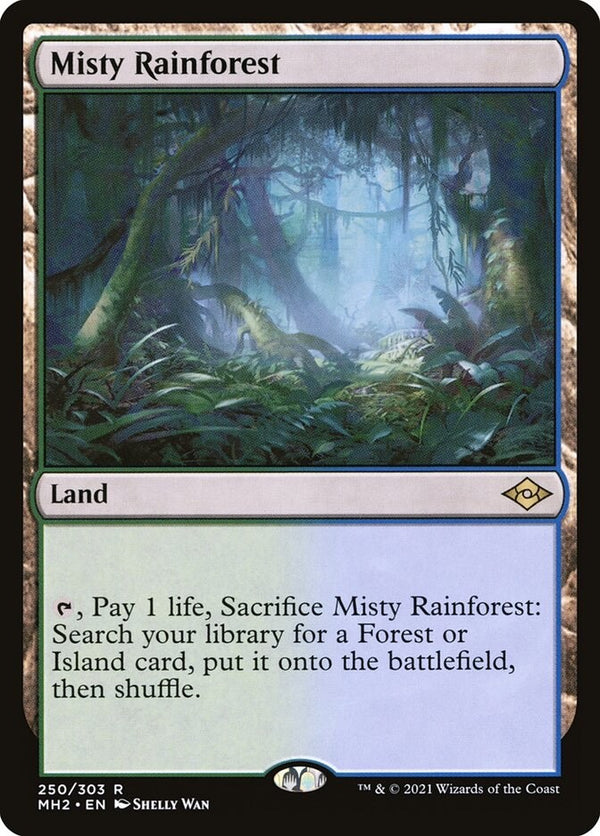 Misty Rainforest Fetchland - Modern Horizons 2 EN NM - MH2 250 Magic MTG