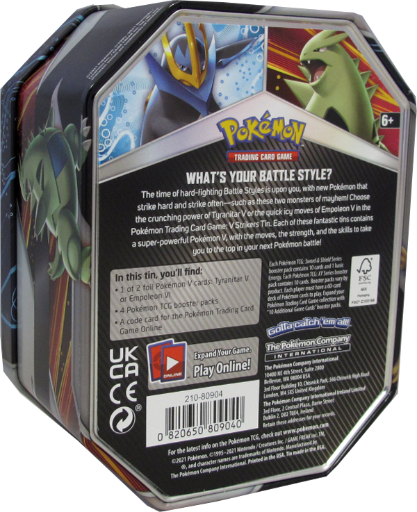 Pokémon - Empoleon V Summer Strikers Tin Box - EN / Englisch - NEU & OVP Sealed