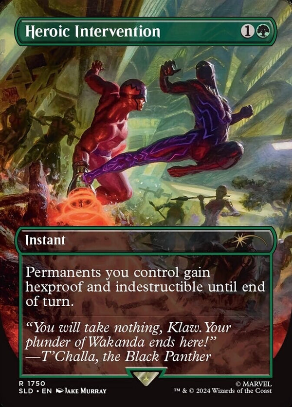 Heroic Intervention FOIL Full Art - Secret Lair Marvel SLD 1750 - EN NM Magic