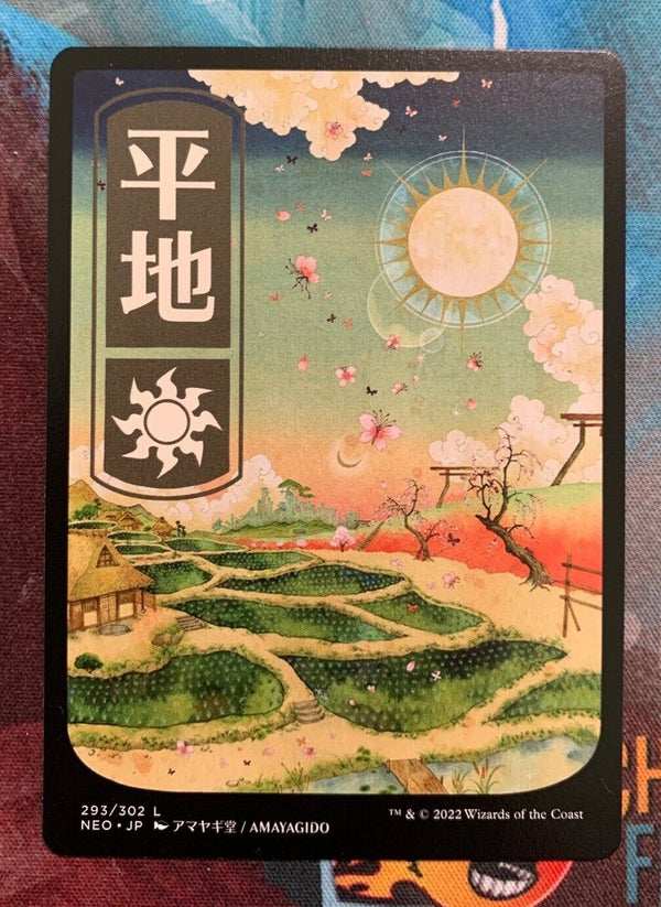 Ebene / Plains Full Art Land - Kamigawa: Neon Dynasty NEO 293 - NM EN - MTG