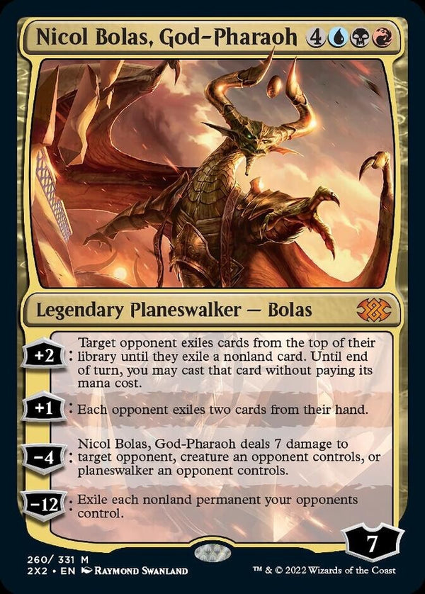 Nicol Bolas, God-Pharaoh NM EN - Double Masters 2022 - 2X2 260 - MTG Magic